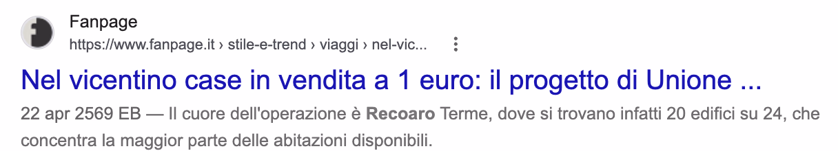 Recoaro Terme, il borgo che regala case a 1 euro e ha ospitato una regina